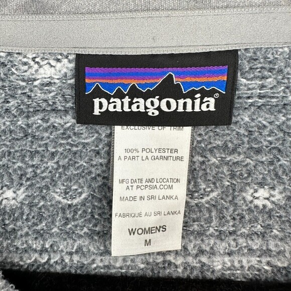 Patagonia Women's Better Sweater Icelandic Coast Toggle Coat Hooded Gray Medium - Picture 5 of 5